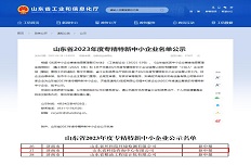 公司通過2023年省級(jí)“專精特新”中小企業(yè)認(rèn)定